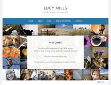 Tablet Screenshot of lucy-mills.com